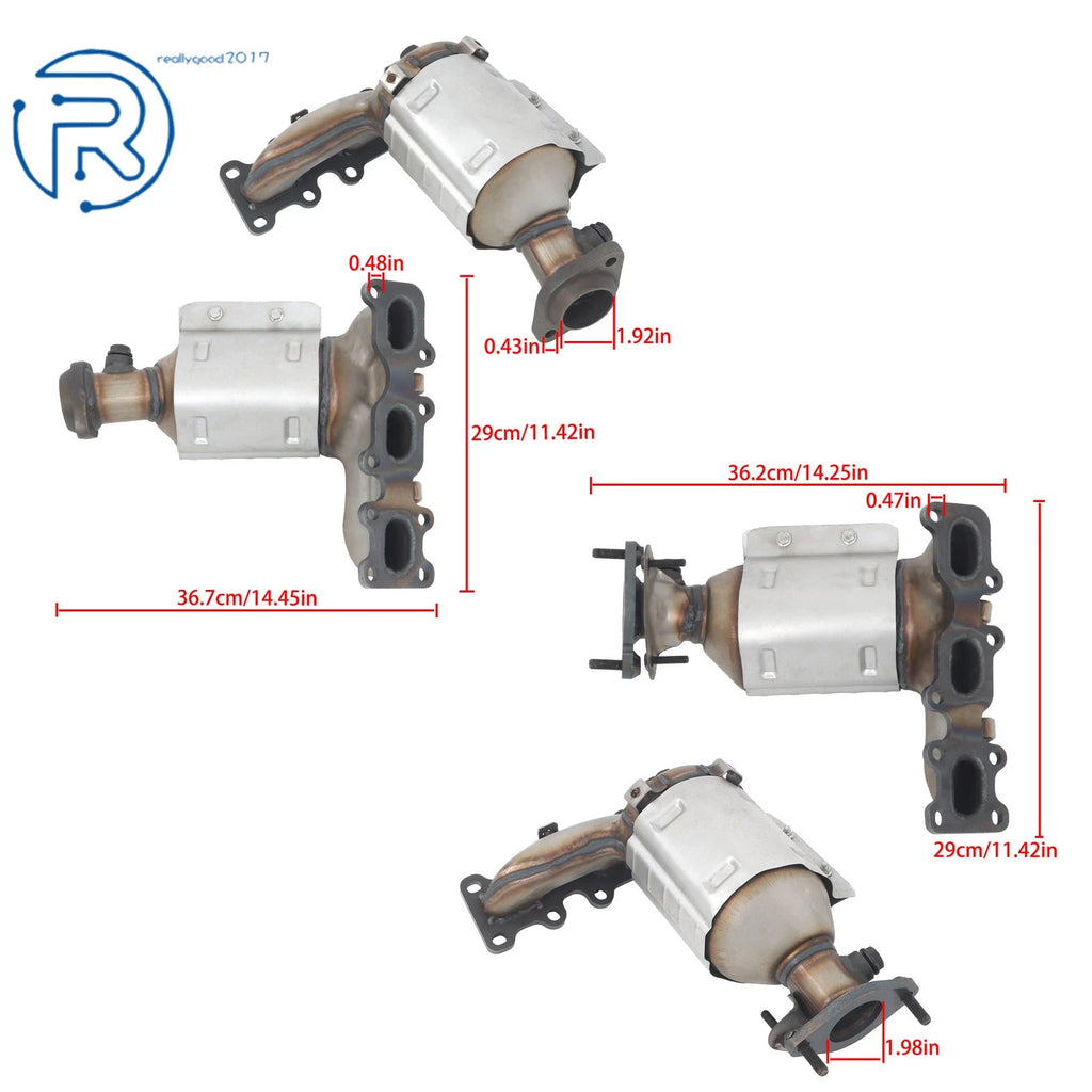 Set of 2 Catalytic Converters for Ford Explorer Taurus Flex (2013–2019)