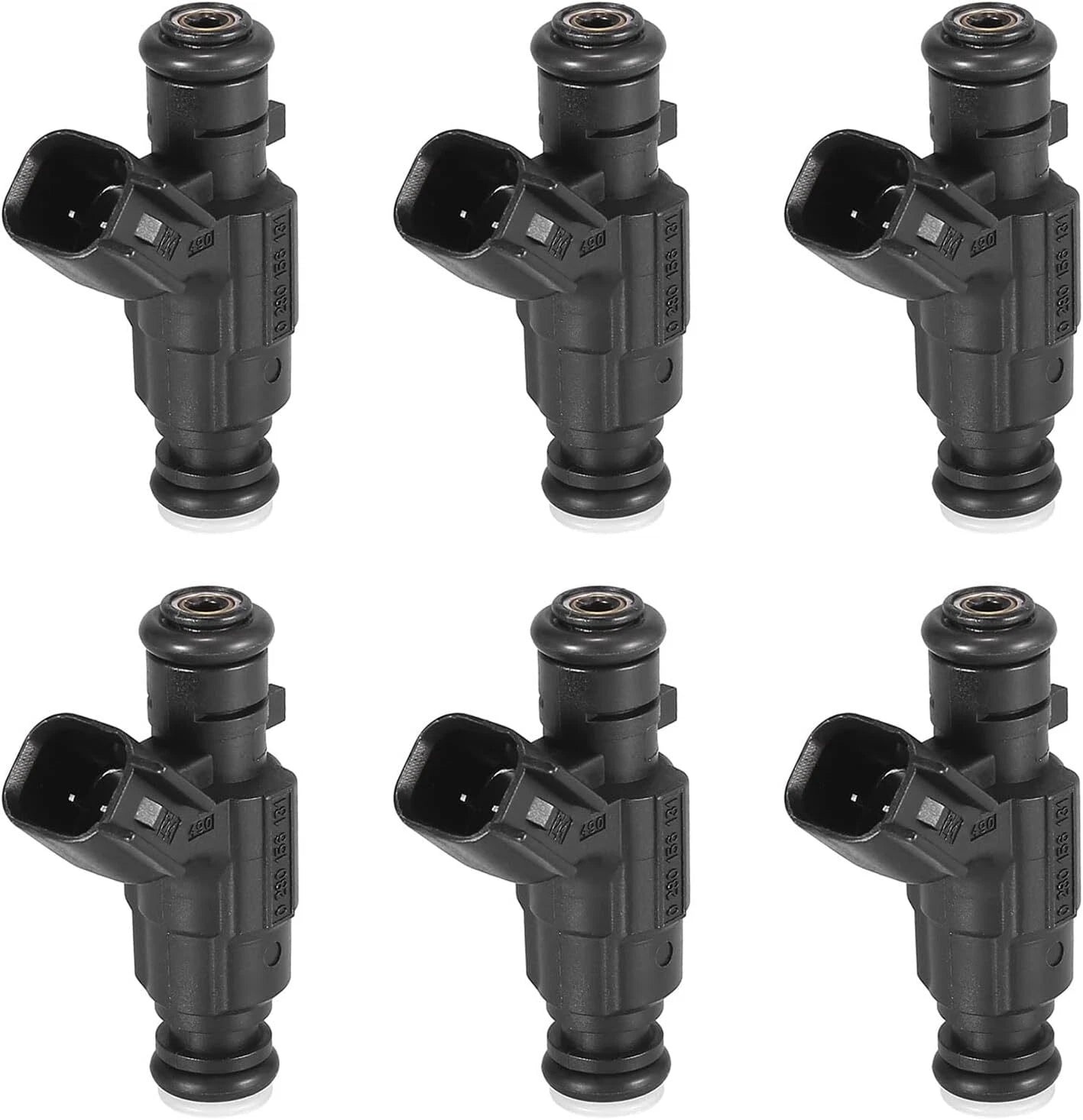 6PCS Fuel Injector 0280156131 12571159 2171552 for Cadillac CTS SRX STS (2003–2011)