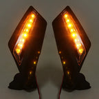 LED Light Racing Side Mirrors for Can Am Maverick X3 Max Turbo R (2017–2023)