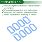Engine Intake Manifold Gasket for Ford Mondeo III (B5Y) 1138392 Rubber 8 Pcs