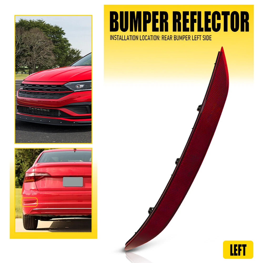 Left Side Rear Bumper Reflector Light for VW Jetta (2019–2021)