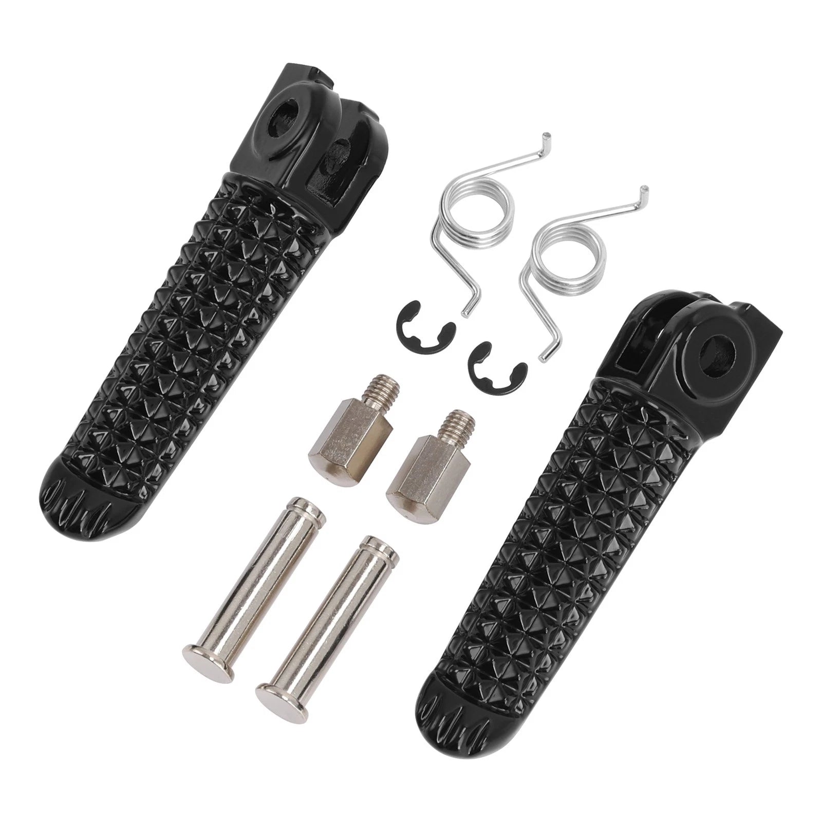 Black Front Foot Pegs for Yamaha R1 R1S R1M (1998–2024)