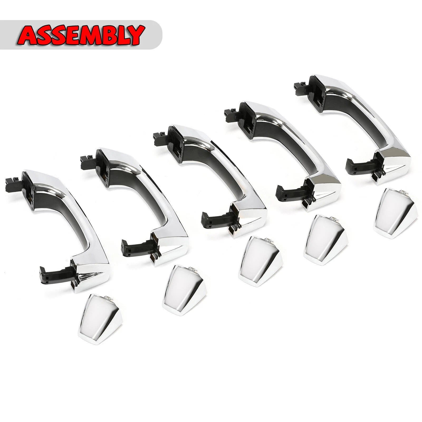 Set of 5 Exterior Door Handle Assembly for Hummer H3 Alpha (2006–2010)