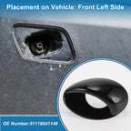 Front Left Bumper Headlight Washer Nozzle Cover for BMW M3 (2008–2013) Gloss Black