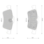 Rear Disc Brake Pads for Mazda 3 (2004-2009)