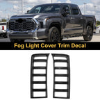 Fog Light Cover Trim Set for Toyota Tundra (2022–2025) Carbon Fiber Black