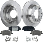 Brake Disc Rotors and Pads Kit for Kia Sedona, Hyundai Entourage (2007–2008)