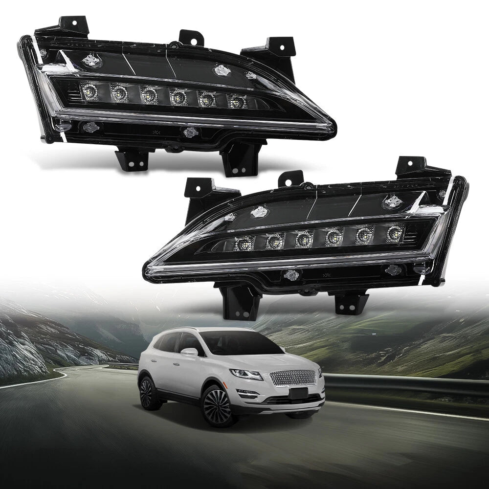 LED Daytime Running Lights Fog Lamps for Lincoln MKC (2015–2019)