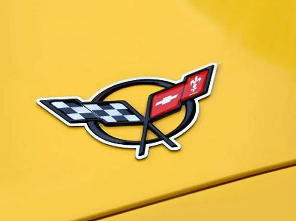 Front and Rear Emblem Stainless Trim Adhesive for 1997–2004 Chevy C5 Corvette