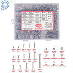 Set of 1600 Heavy Duty Bolts, Nuts & Washers Assortment Kit