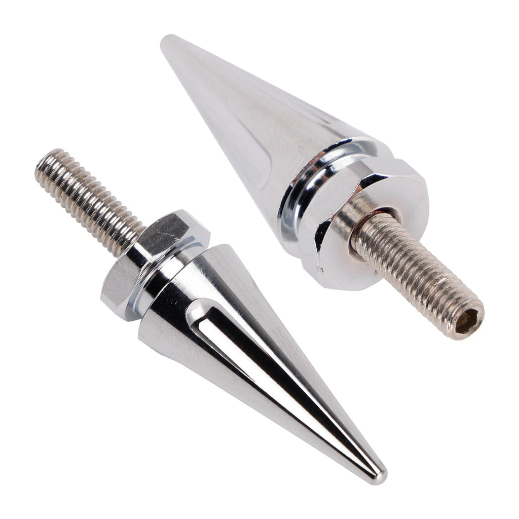 Set of 4 Silver Aluminum Windshield Spiked Bolts for CVO Road Glide FLTR (2015–2025)