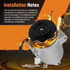 AC Compressor for Chevy City Express (2015-2018) Nissan NV200 (2013-2020)