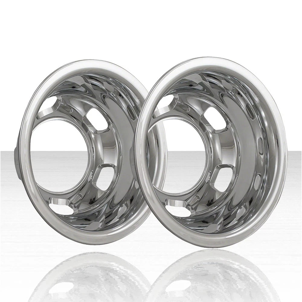 2 REAR 17" Chrome Dual Wheel Simulators Dually Covers for 2003-18 DODGE RAM 3500