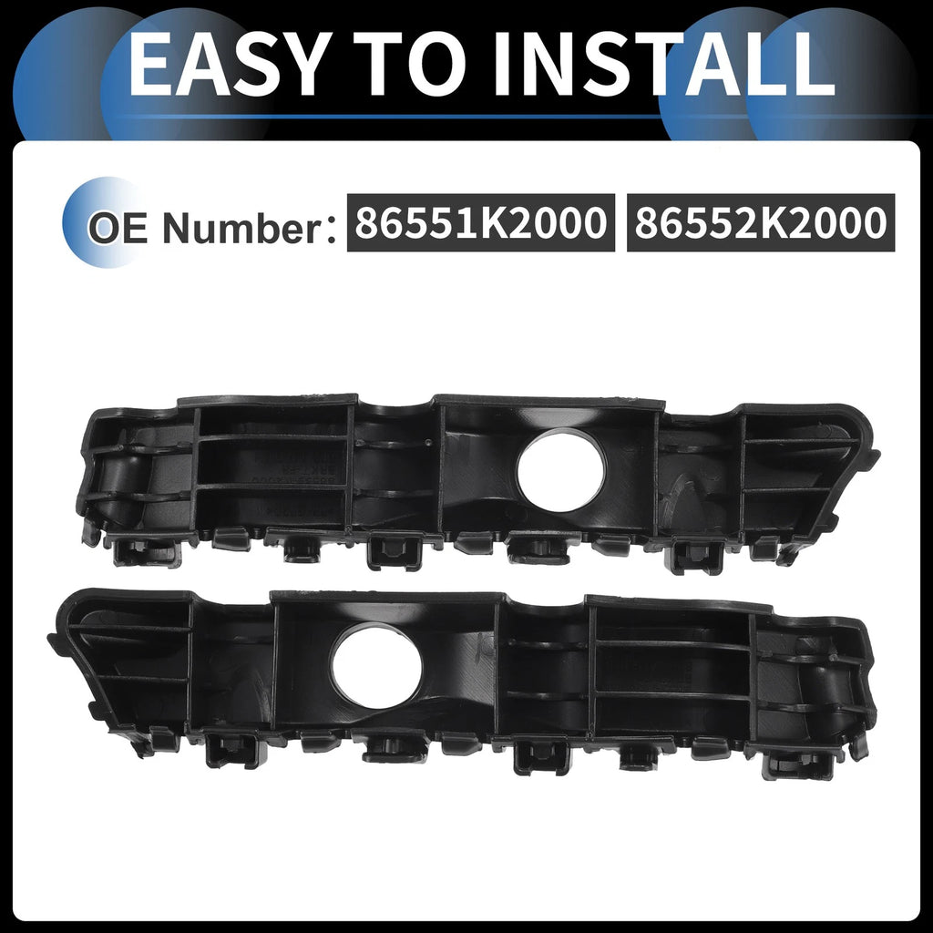 1 Pair Front Bumper Retainer Bracket No. 86552K2000 for Hyundai Venue (2020–2023)