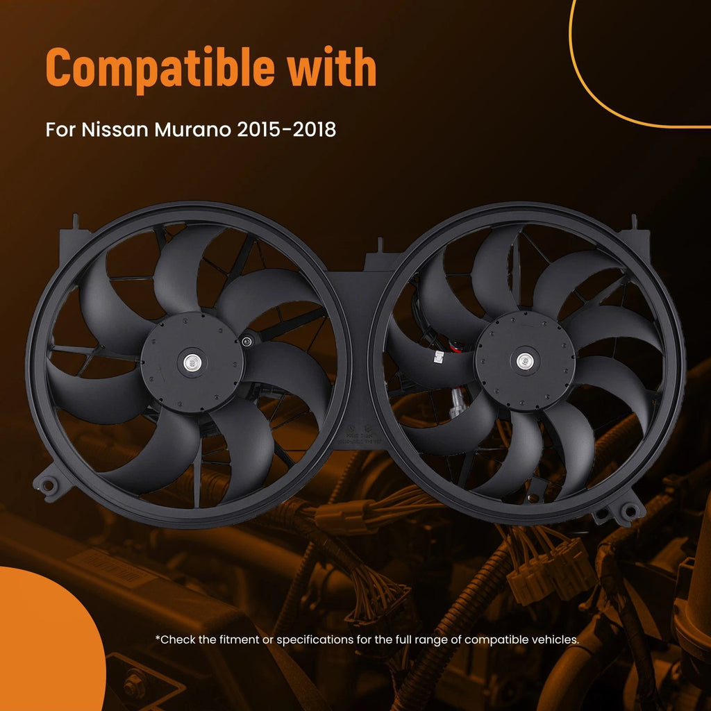 Electric Cooling Fan Assembly for Nissan Murano (2015–2018) TYC