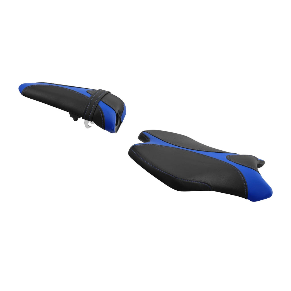 Rider Driver & Passenger Seats for Yamaha YZF R6 (2017–2022) Black Blue