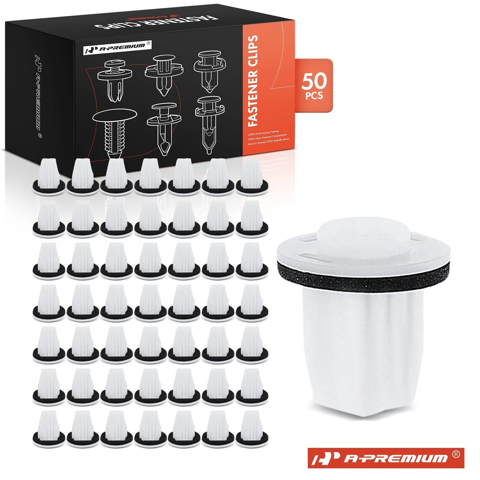 50x Nylon Side Bracket Screw Retainer Clip for Nissan Rogue (2014–2020)