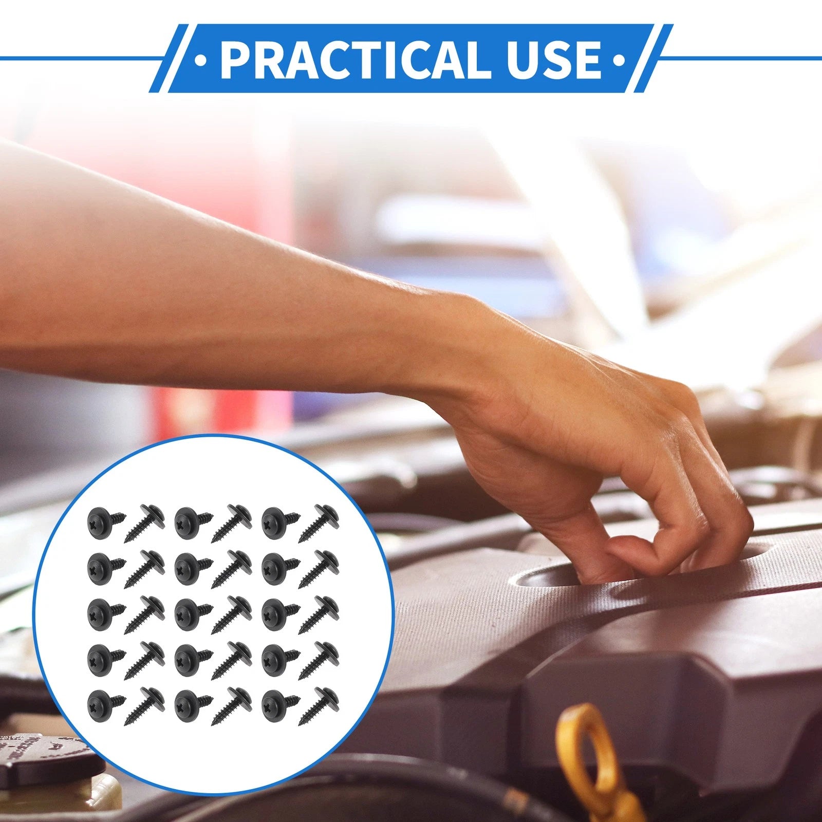 30 Pcs Fender Liner Splash Shield Bumper Cover Screw for Honda Accord (2006–2007)