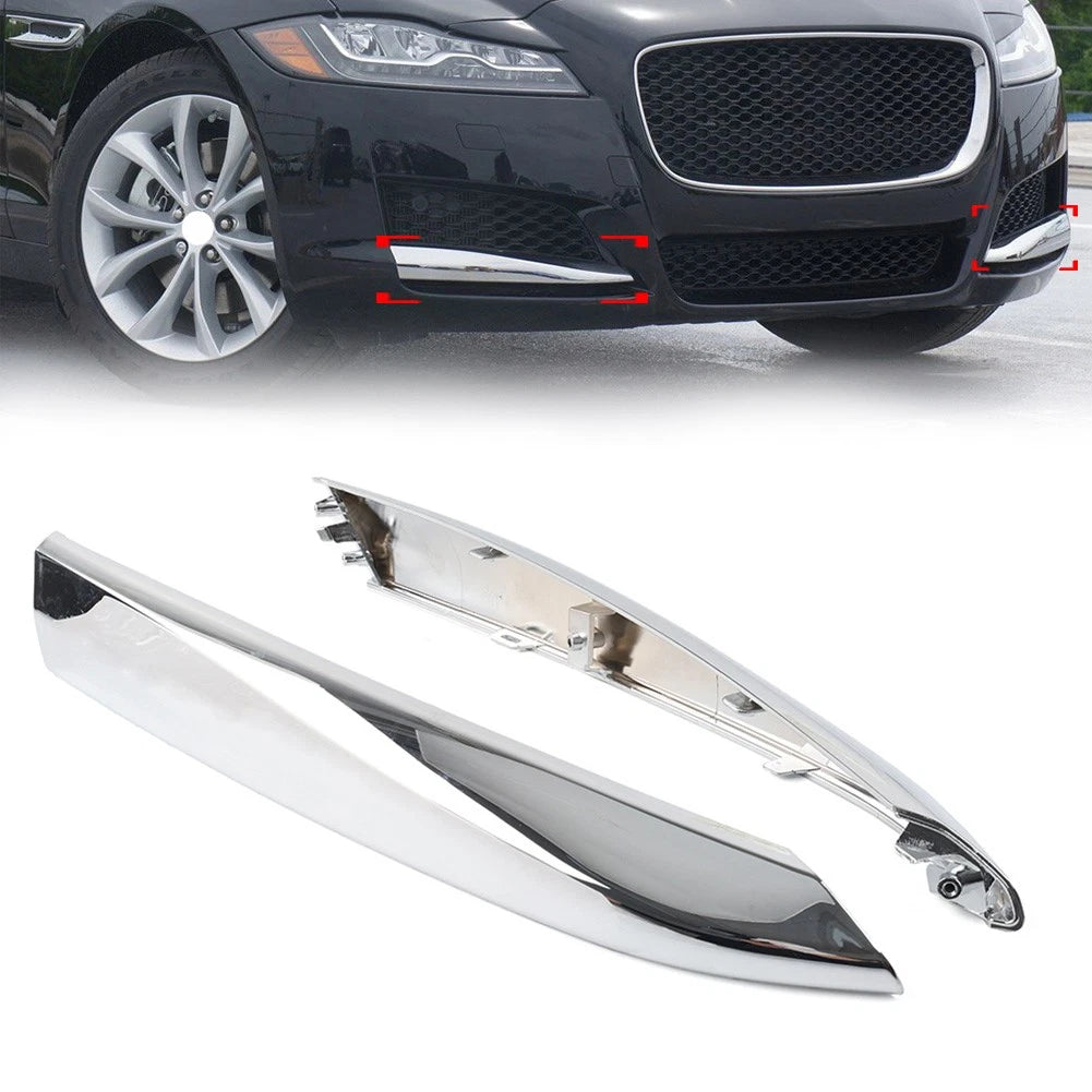 Front Bumper Fog Light Grille Insert Molding Strip for Jaguar XF (2009–2015)