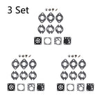Set of 3 Carburetor Gasket Kits for Tecumseh TC200 TC300 Tillotson RK21 HU