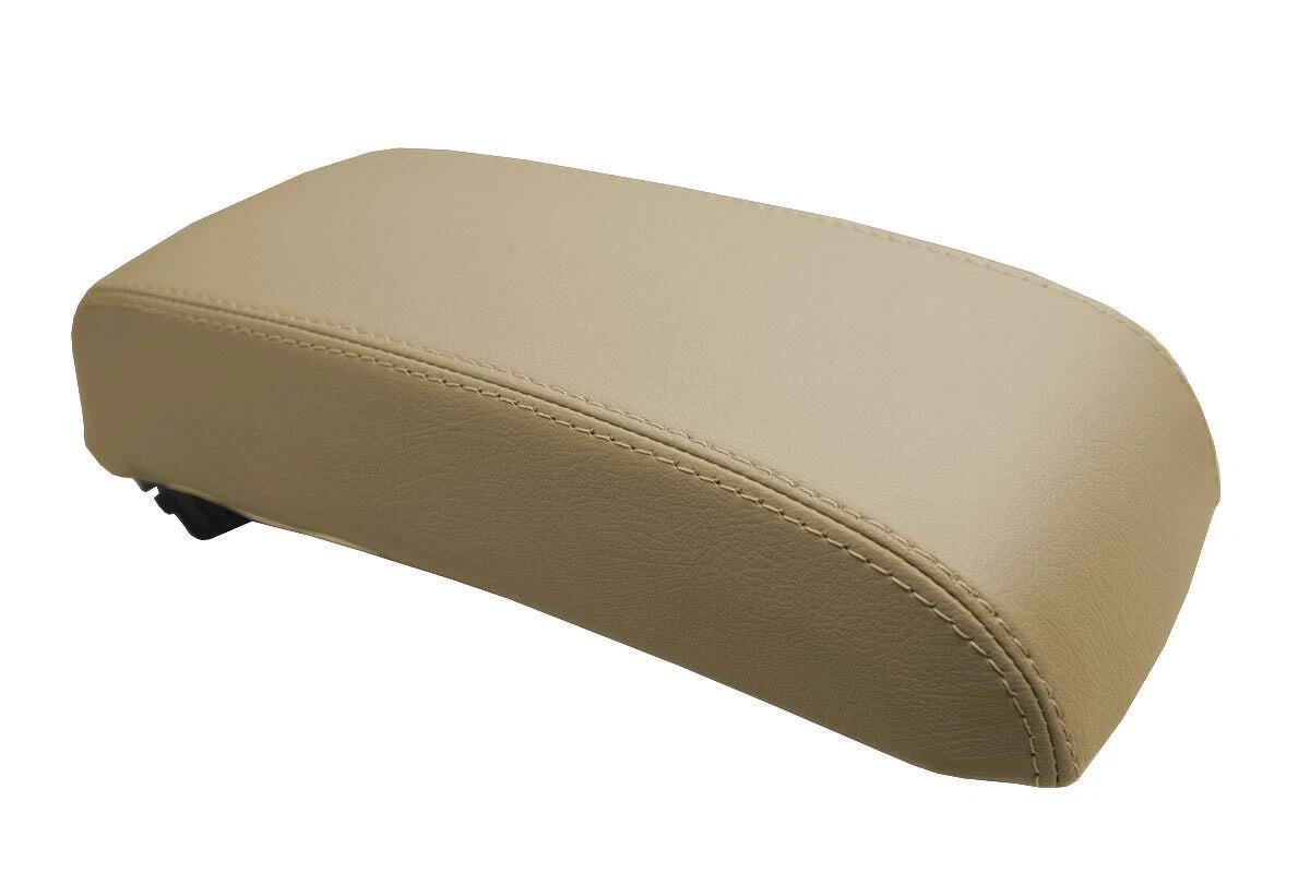 Leather Console Lid Armrest Cover for Dodge Journey (2009–2010) Beige