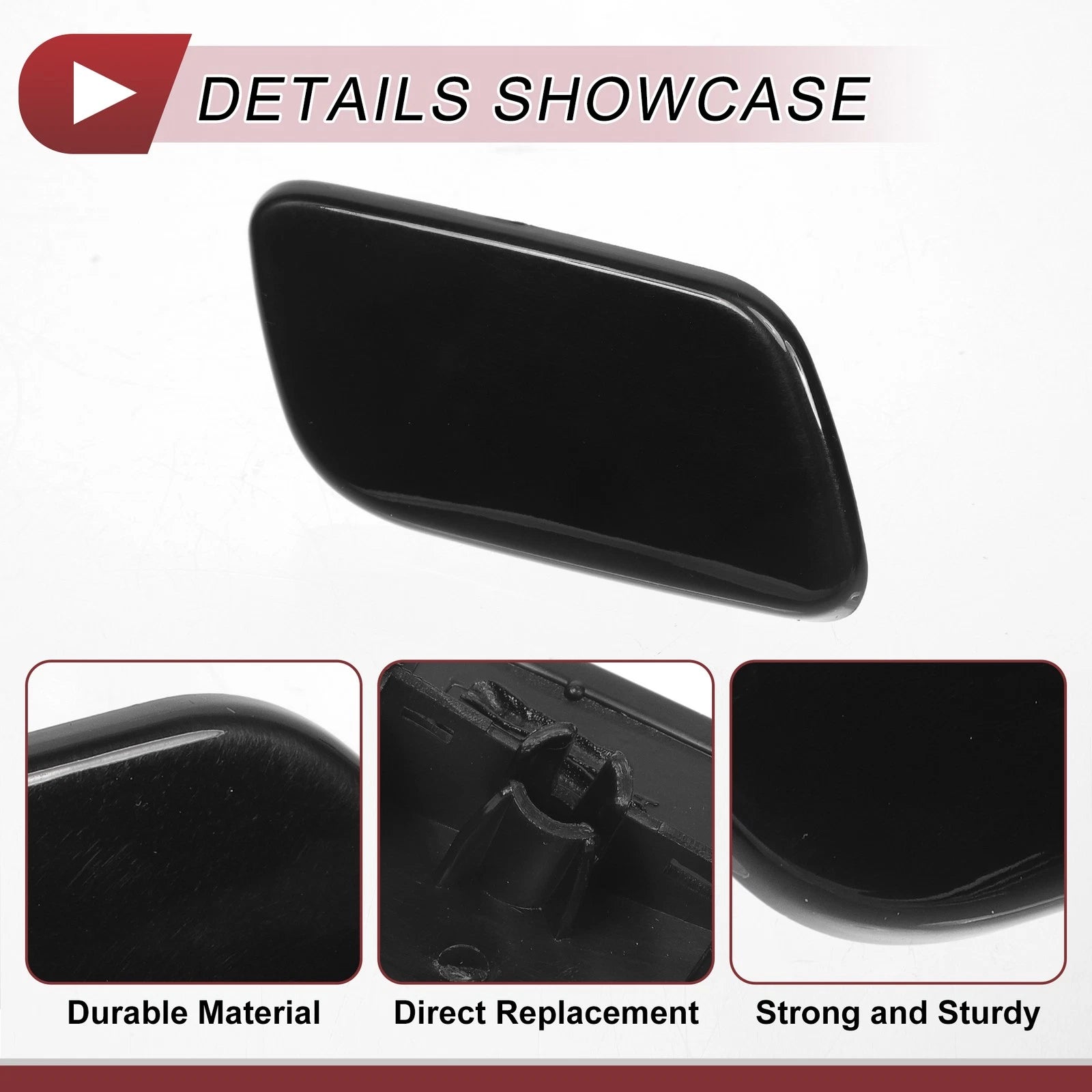 Front Right Washer Nozzle Cover Cap for Subaru Forester (2013–2015) Black