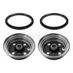 2X Front Wheel Brake Drum w/Dust Seals for Yamaha Big Bear 350 (1996–1998)