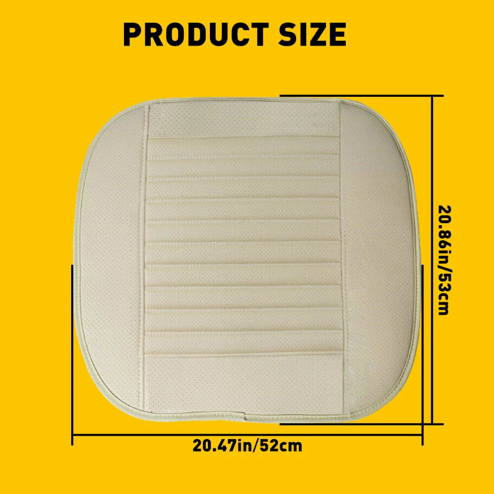 Universal Front Car Seat Cover Protector Mat Beige Tan