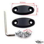 Black Mirror Block Off Base Plates for Honda CBR 600 F4 F4i 900 RR 929 954 1000R