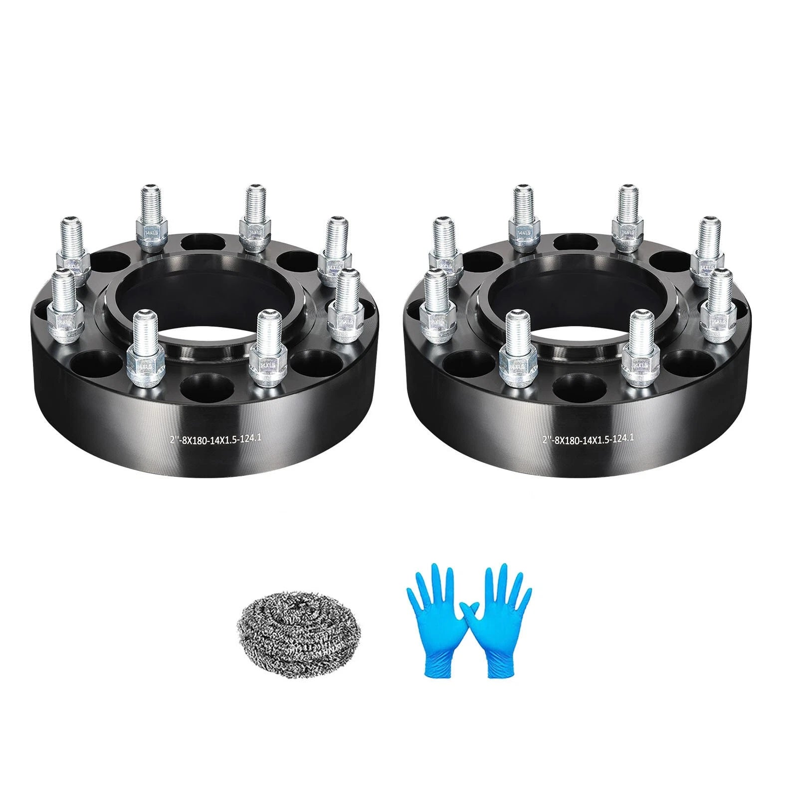 2" Hub Centric Wheel Spacers 8x180 M14x1.5 for Chevy Silverado 2500 (2011–2018)