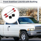 Set of 2 Front Stabilizer Bar Links with Bushings for Dodge Ram 1500 (No.K7275)