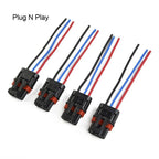 4x Power Bus Bar Plug-Pigtail Wire Plug-Connector Adapter Set for Polaris Pulse