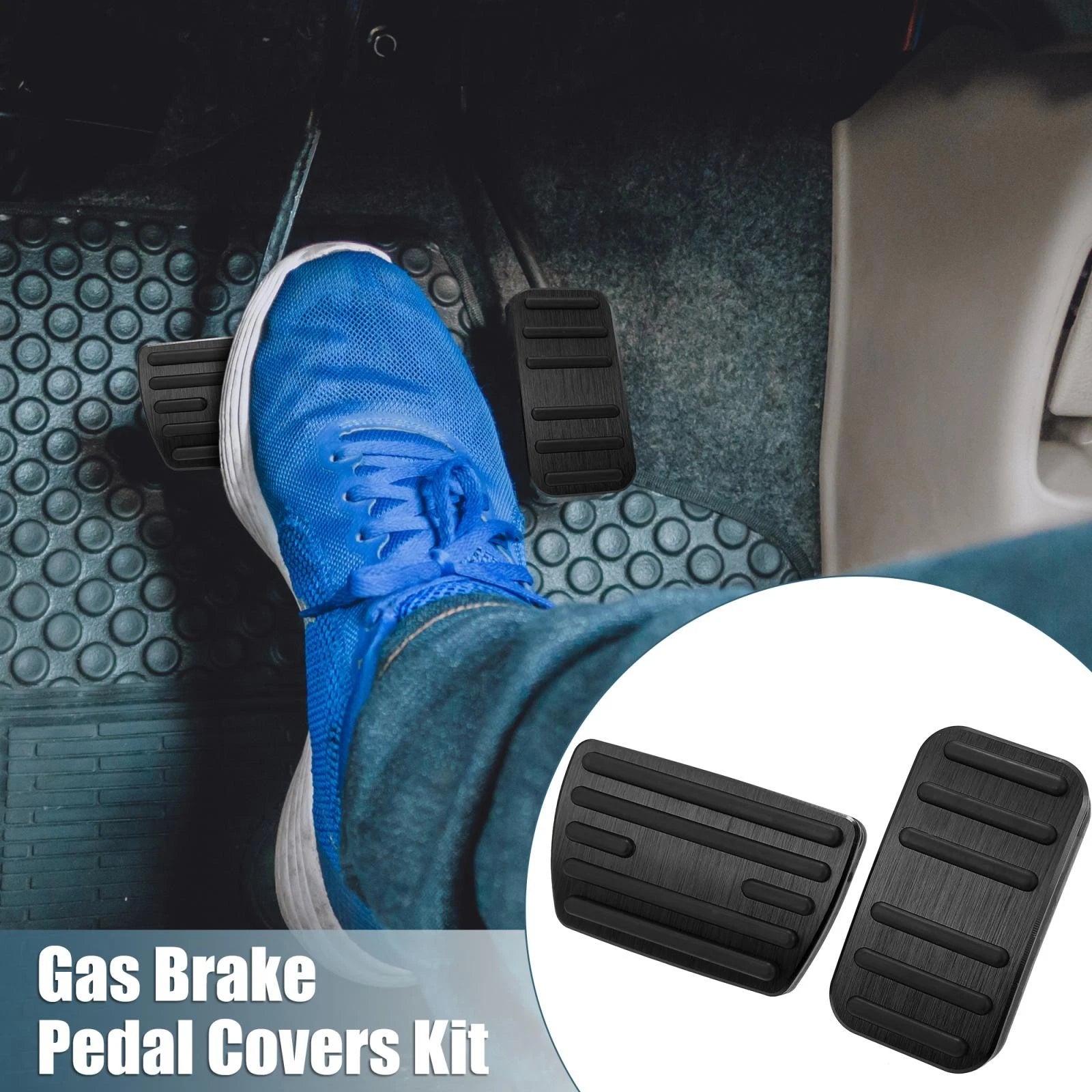 Gas Brake Pedal Cover Kit for Honda Civic (2016–2021) Black