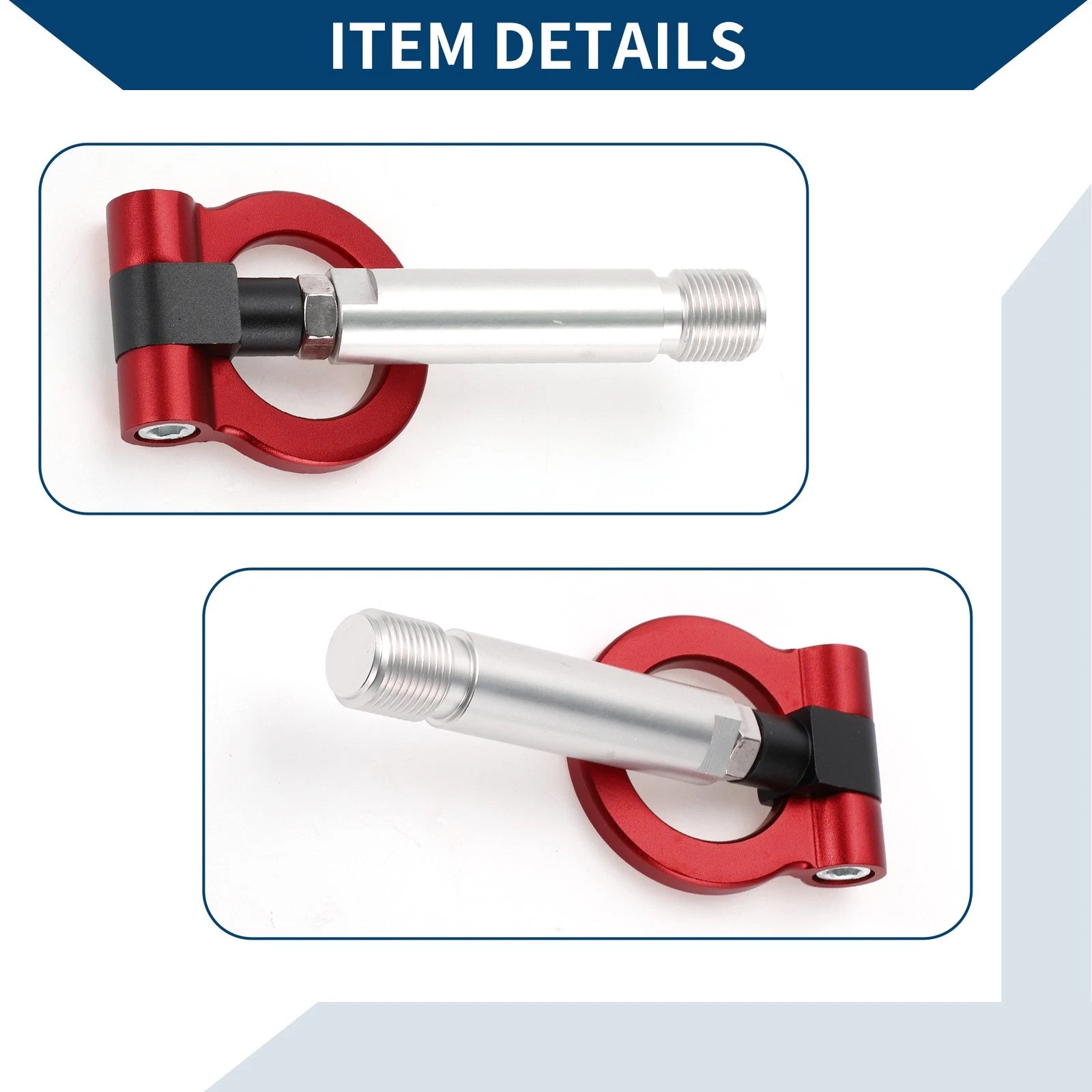 Tow Hook for Toyota Yaris (1 pcs, Red)