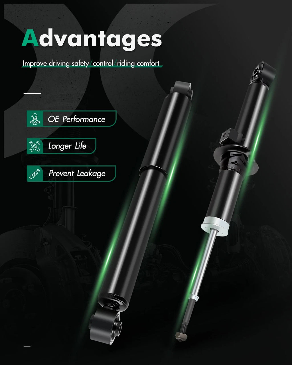 Front Rear Shocks Struts for Kia Sorento (2003–2006)