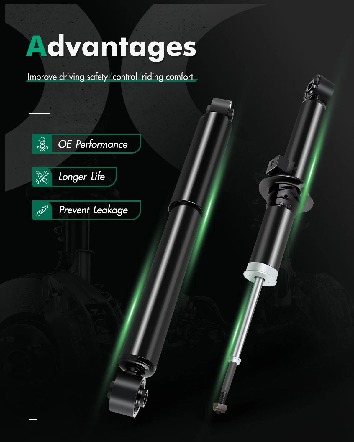Front Rear Shocks Struts for Kia Sorento (2003–2006)