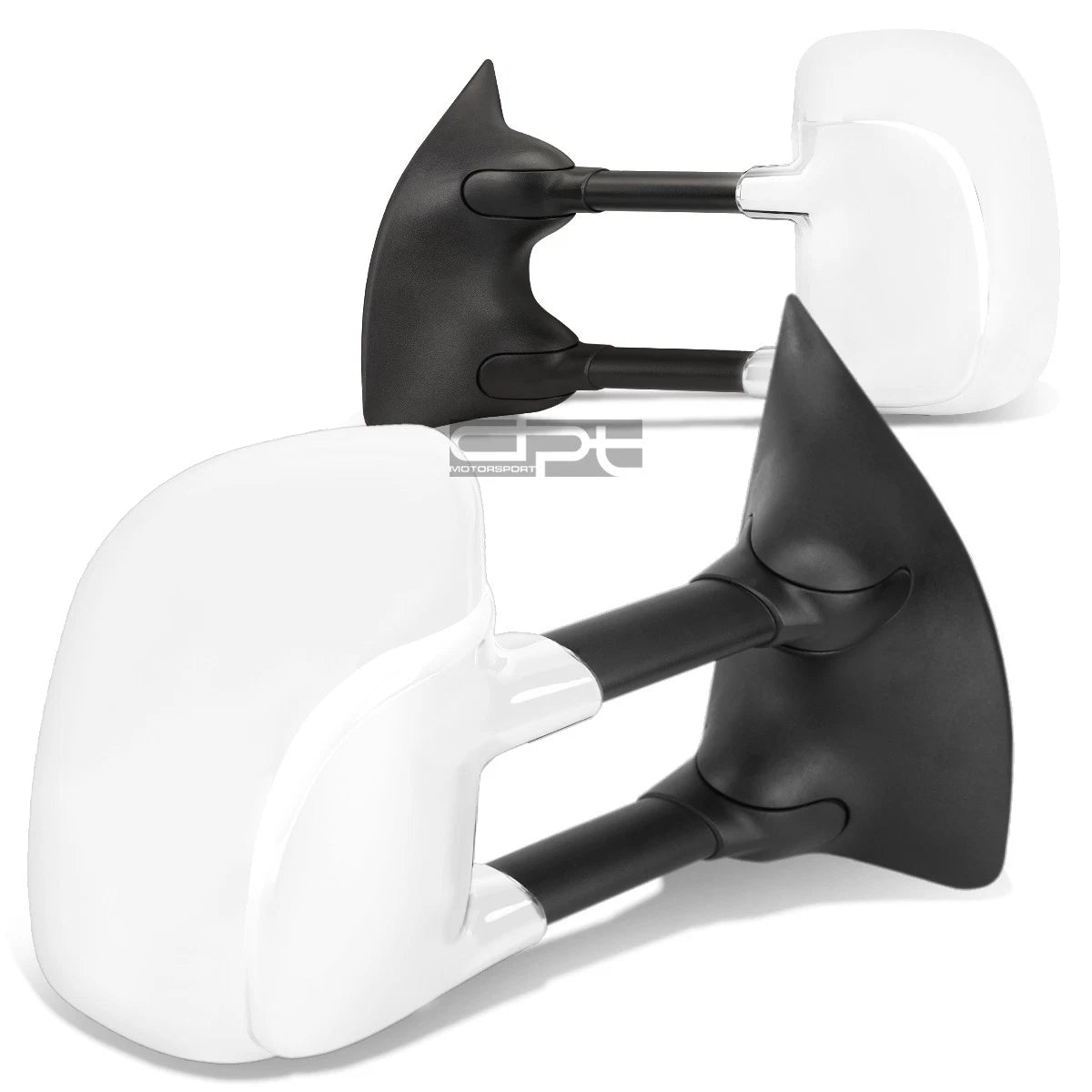 Set of 2 Extendable Arm Chrome Towing Side Mirrors for F250/F350/F450 (1999–2007)