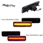 Set of 4 Smoked LED Side Marker Lights for Dodge Charger (1972–1974, 1984–1987)
