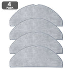 Set of 4 Reusable Microfiber Mop Pads for Haier HSR For M3 Robot Vacuum