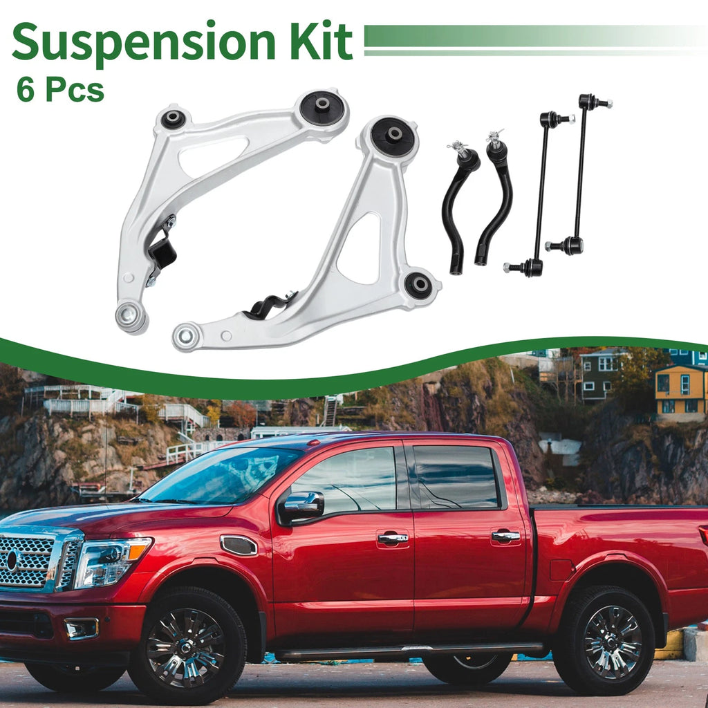 Set of 6 Front Suspension Lower Control Arms for Nissan Pathfinder (2013–2019)
