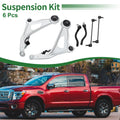 Set of 6 Front Suspension Lower Control Arms for Nissan Pathfinder (2013–2019)