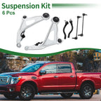 Set of 6 Front Suspension Lower Control Arms for Nissan Pathfinder (2013–2019)