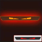 1x 3D Carbon Fiber Look Demon Eye Brake Tail Light Decal for Car