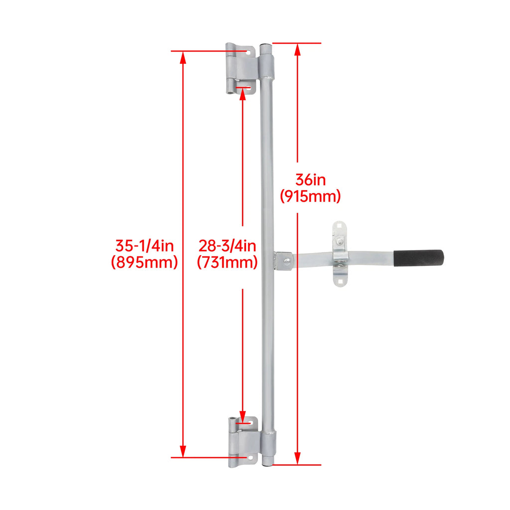 36'' Trailer Door Zinc Cam Bar Lock Kit for Trailers