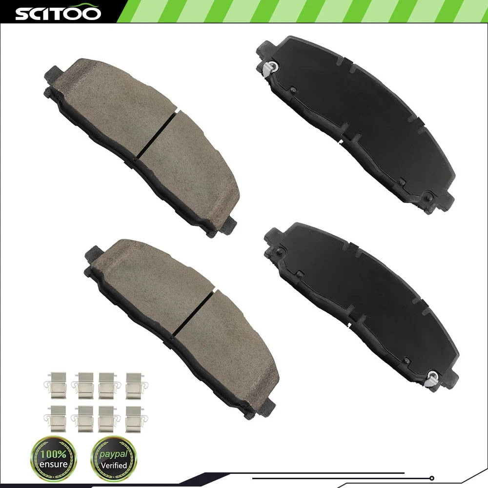 4X Front Ceramic Brake Pads for Jeep Wrangler (2018–2023) D2177