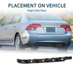 Right Rear Bumper Retainer Bracket No. 852204CE0A for Nissan Rogue (2014–2017)