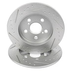 2X Rear Slotted Brake Rotors for Lexus CT200h (2011–2017)