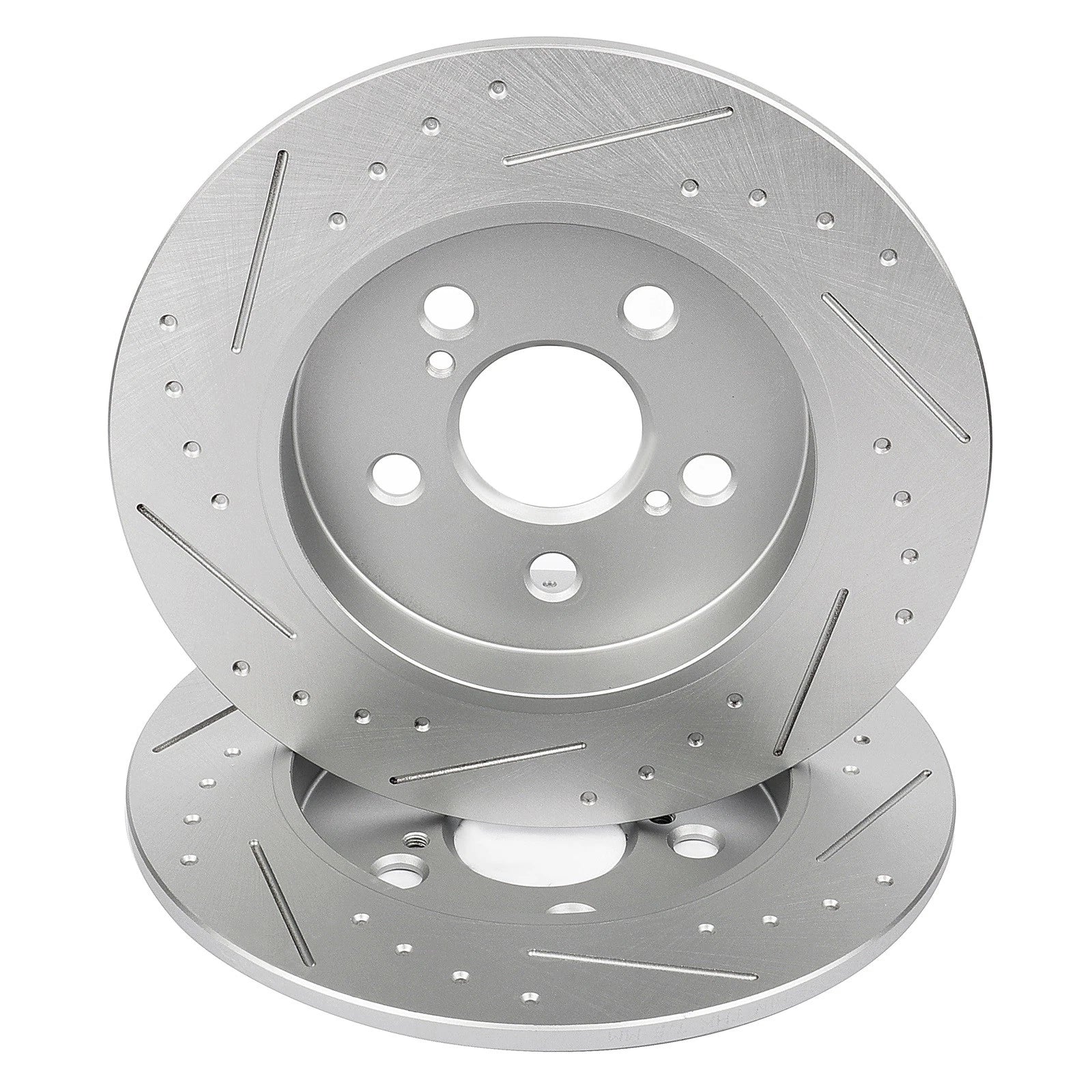 2X Rear Slotted Brake Rotors for Lexus CT200h (2011–2017)