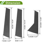 6 Pcs Pillar Window Trim for Chevy Trax (2024) Carbon Fiber Black