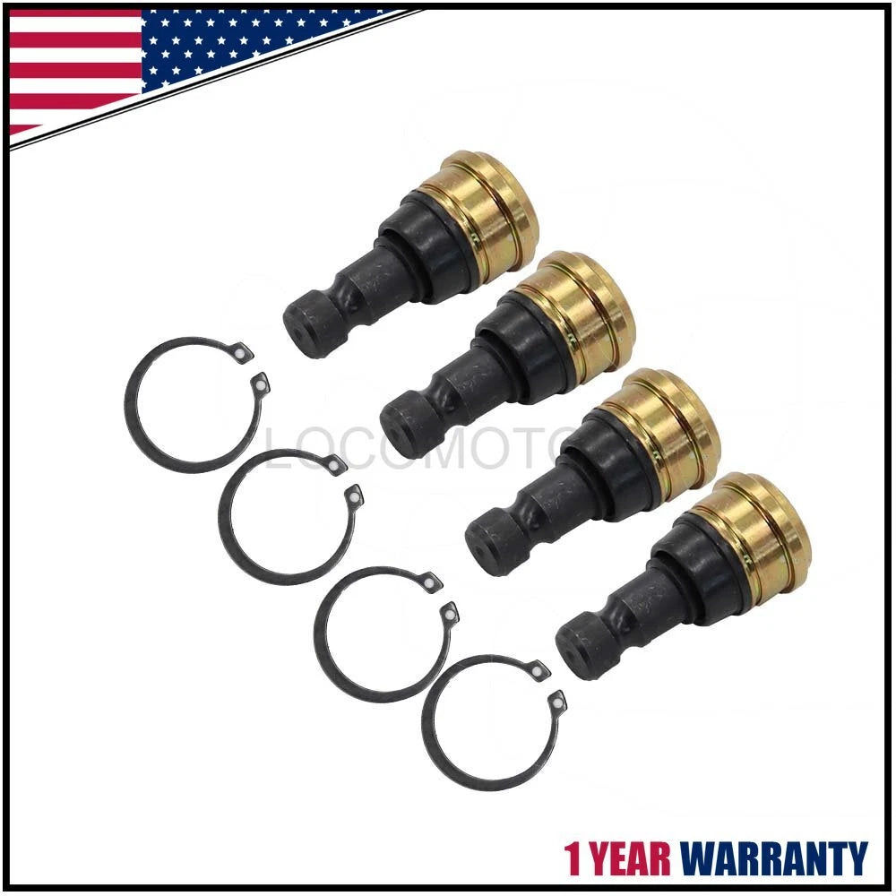 Set of 4 Upper Lower Front Ball Joints for Polaris RZR 570 800 900 (2011–2019)